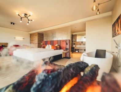 Luxus Suite mit Kamin