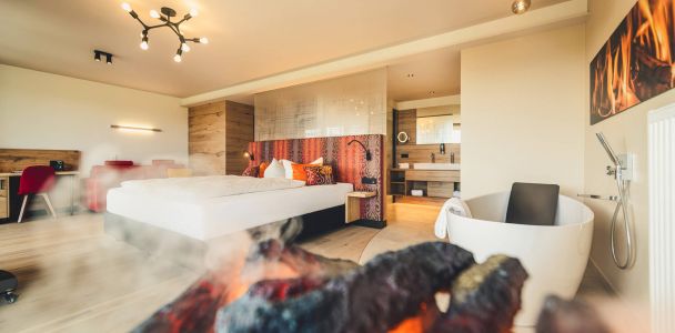Luxus Suite mit Kamin
