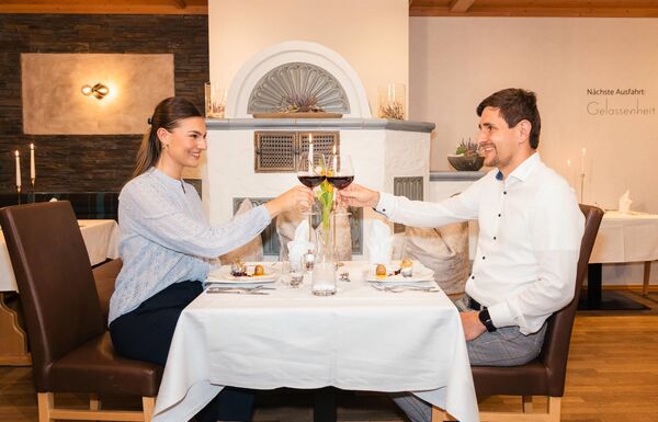 Paar beim Abendessen