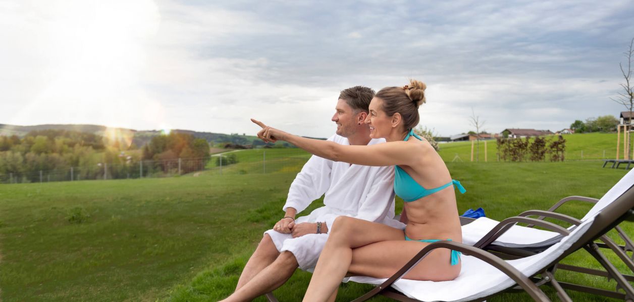 Neu angelegter Wellnessgarten
