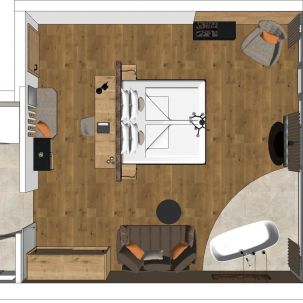 Doppelzimmer Glücksoase Skizze