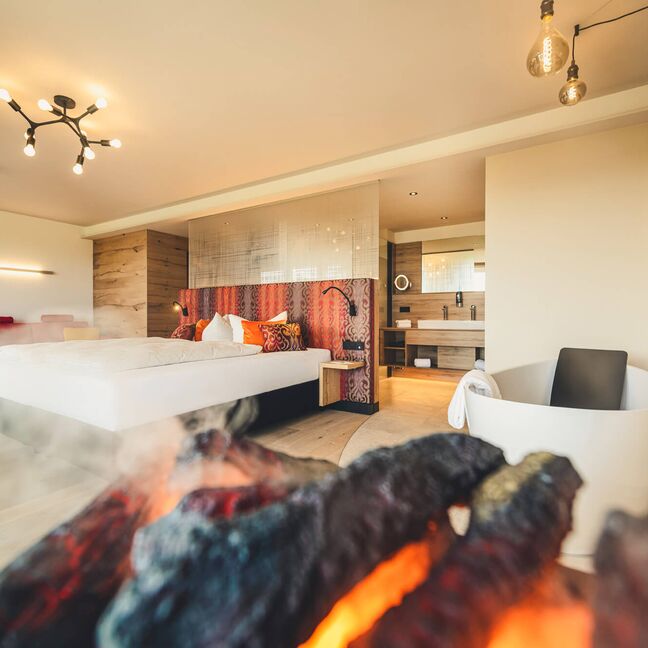 Luxus Suite mit Kamin