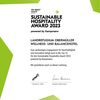 Urkunde Sustainable Hospitality Award 2023