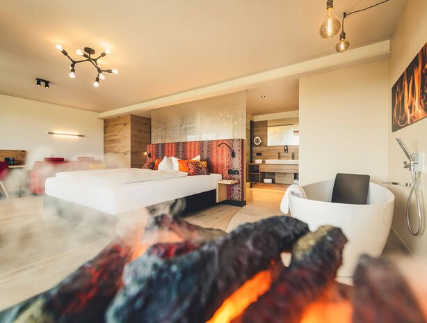 Luxus Suite mit Kamin
