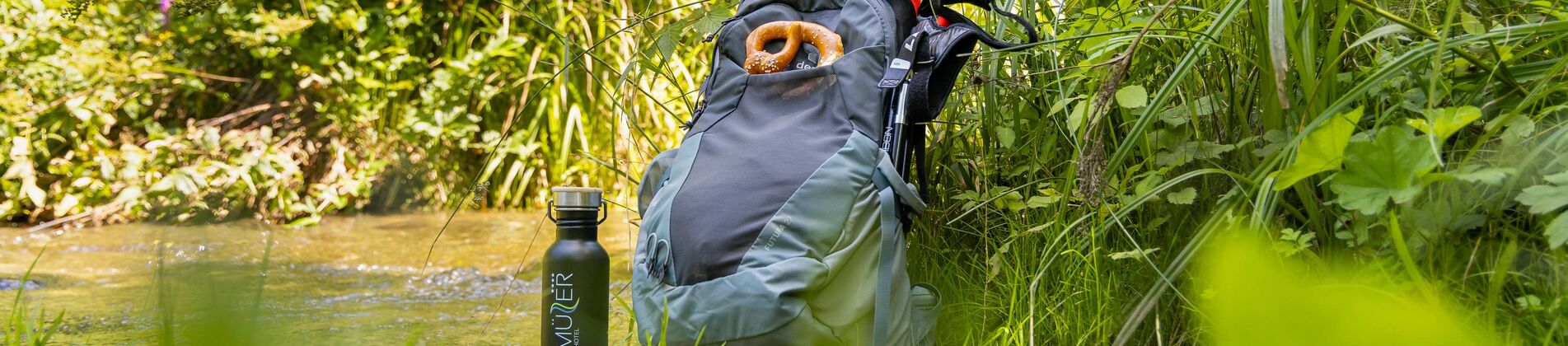 Kleine Pause bei einer Fahrradtour