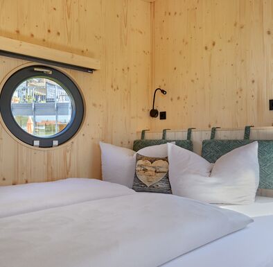 Gemütliches Bett in Tinymobil