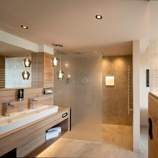 Badezimmer in der Luxus Suite