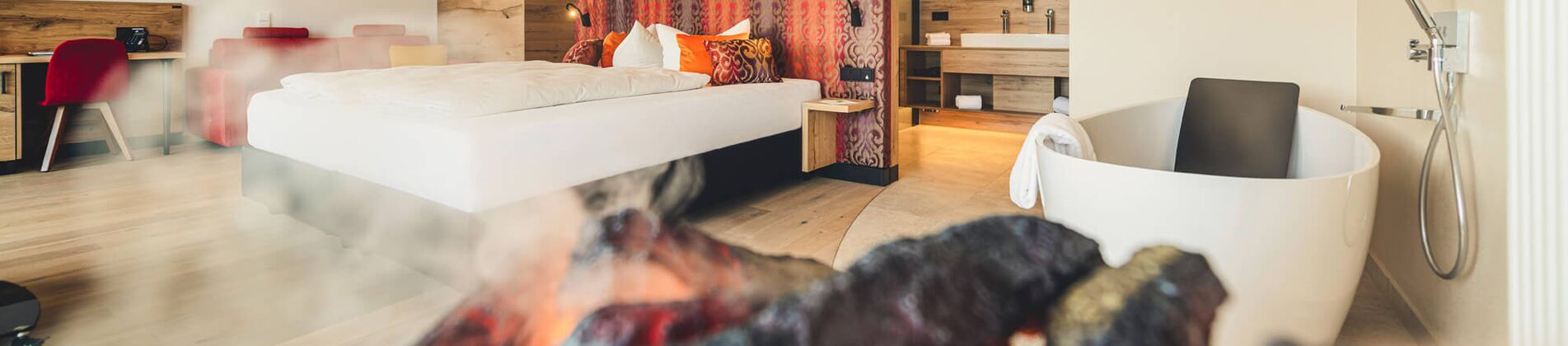 Luxus Suite mit Kamin