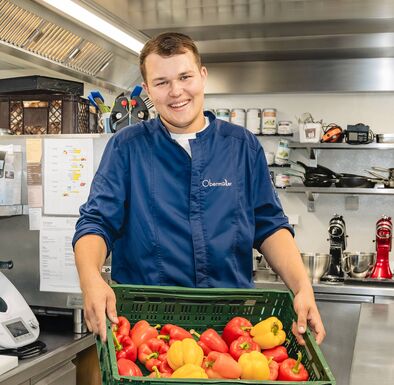 Jonas Obermüller in der Küche