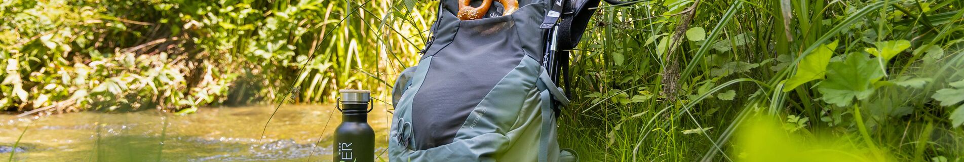 Kleine Pause bei einer Fahrradtour