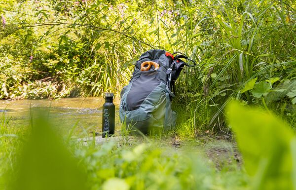 Kleine Pause bei einer Fahrradtour