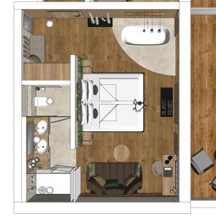 Sky-Suite Birke Skizze